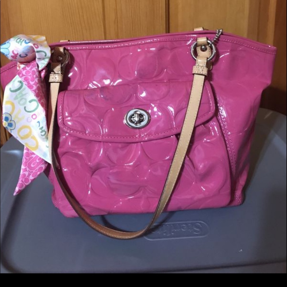 Coach Patent leather Shoulder Bag